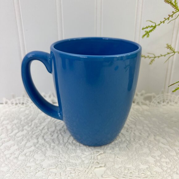Set Of 4 Corelle Stoneware Coffee Tea Mugs 10 Oz Blue - Picture 9 of 10